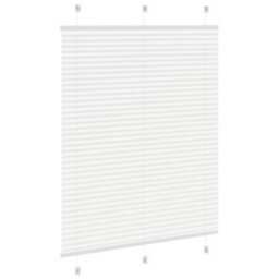 Berkfield Modern Pleated Blind White 105X100 Cm Fabric Width 104.4 Cm Polyester - thumbnail 4