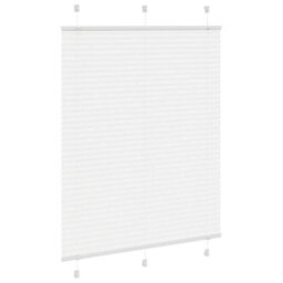 Berkfield Modern Pleated Blind White 105X100 Cm Fabric Width 104.4 Cm Polyester - thumbnail 3