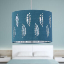 First Choice Lighting Set Of 2 Fern Teal Cut Out 25Cm Pendant Lightshades - thumbnail 5