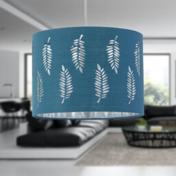 First Choice Lighting Set Of 2 Fern Teal Cut Out 25Cm Pendant Lightshades - thumbnail 6