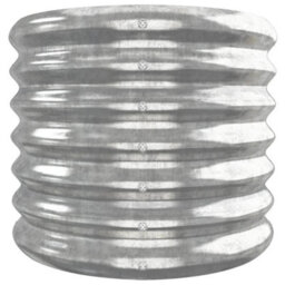 Berkfield Durable Garden Planter Powder-Coated Steel 260X40X36 Cm Silver - thumbnail 4