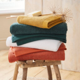 Drift Abode Eco Terracotta Soft Sustainable Heavyweight Bci Cotton Towel - thumbnail 2