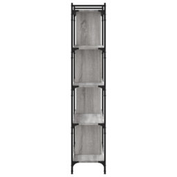 Berkfield Bookcase 5-Tier Grey Sonoma 76X32X158 Cm Engineered Wood - thumbnail 5