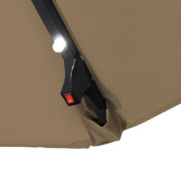 Sundaze 3M Taupe Cantilever Banana Parasol Umbrella With Lights, Base Weights And Rain Cover - thumbnail 8