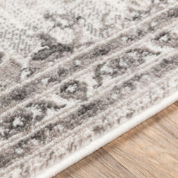 Livabliss Monte Carlo-Vintage Grey Charcoal White Traditional Boho Living Dining Bedroom Rug 160 X 220 Cm Easy Care, Non Shedding - thumbnail 3