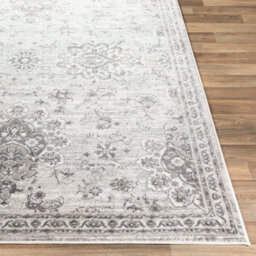 Livabliss Monte Carlo-Vintage Grey Charcoal White Traditional Boho Living Dining Bedroom Rug 160 X 220 Cm Easy Care, Non Shedding - thumbnail 5