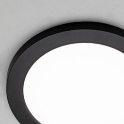 Litecraft Satin Black Magnetic Bezel For 18W Darly Bathroom Flush Ceiling Light - thumbnail 4