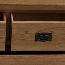 Zelah Oak 2 Over 4 Chest Of Drawers Fully Assembled - By Roseland Furniture - thumbnail 5