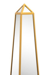 Mirroroutlet The Obelisk Gold Metal Edged Mirrored Garden Ornament 150Cm X 30Cm X 30Cm - thumbnail 3