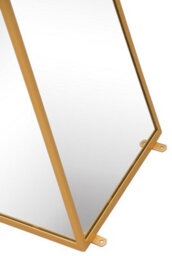 Mirroroutlet The Obelisk Gold Metal Edged Mirrored Garden Ornament 150Cm X 30Cm X 30Cm - thumbnail 4
