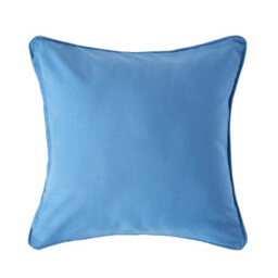 Homescapes Cotton Plain Air Force Blue Cushion Cover, 60 X 60 Cm - thumbnail 1