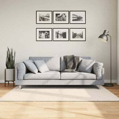 Walplus Rug Istan High Pile Shiny Look Cream 140X200 Cm - image 1