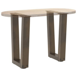 Berkfield Coffee Table Legs V-Shape 2 Pcs Natural Steel 38X(42-43.3) Cm Steel - thumbnail 8