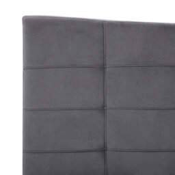 Beliani Bed Velvet Lannion 180 X 200 Cm (Eu Super King) Dark Grey - thumbnail 7