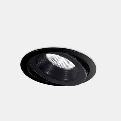 Luminosa Lighting Luminosa Dako Outdoor Led Recessed Downlight Large Black Ip65 Ik07 3000K