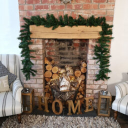 Samuel Alexander 2.7M (9Ft) Plain Green Kateson Fir Christmas Garland With 180 Tips - thumbnail 2