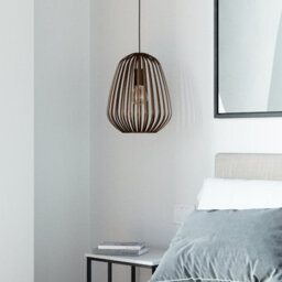 Eglo Espinal Bronze Steel Caged Style Contemporary Pendant - thumbnail 2