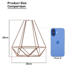 Red Ceiling Light Wire Basket Metal Pendant Lighting Ceiling Light Shade, Ceiling Fitting Light Shade Lamp Shade - thumbnail 6