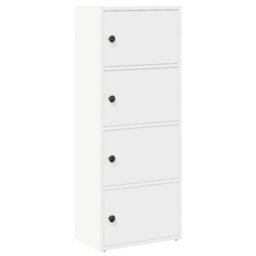 Berkfield Bookcase White 40X24X102 Cm Engineered Wood - thumbnail 2