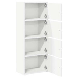 Berkfield Bookcase White 40X24X102 Cm Engineered Wood - thumbnail 5