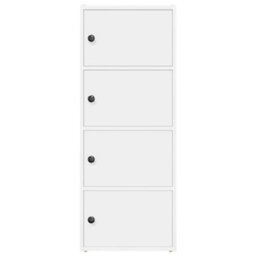 Berkfield Bookcase White 40X24X102 Cm Engineered Wood - thumbnail 4