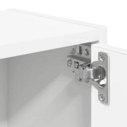 Berkfield Bookcase White 40X24X102 Cm Engineered Wood - thumbnail 9