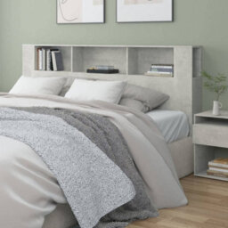 Vidaxl Headboard Cabinet Concrete Grey 200X18.5X104.5 Cm Headboard Cabinets - thumbnail 1