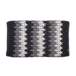 Croydex Grey And White Super Soft Patterned Bathroom Mat With Slip-Resistant Backing,grey, Black And White,1 X 50 X 80 Cm - thumbnail 2