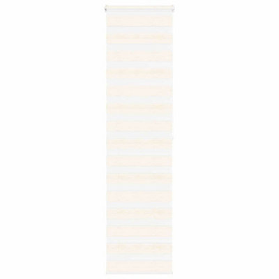 Berkfield Zebra Blind Marble Beige 55X200 Cm Fabric Width 50.9 Cm Polyester - image 1