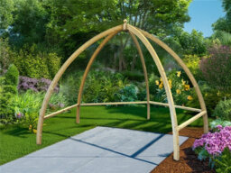 Edecks Zen Wooden Timber Garden Patio Pergola (W 3480mm X H 2350mm) - thumbnail 1