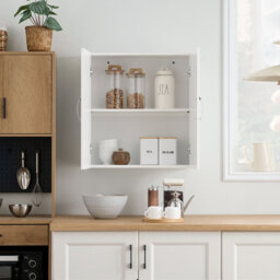 Narrow Wall Cabinet Mounted Storage White Bathroom Unit With Adjustable Shelf And 2 Doors,width 20Cm,sobuy Frg231-T-W - thumbnail 8