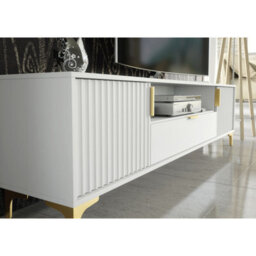 Creative Furniture Tide Crest Tv Unit 200Cm - White & Gold - thumbnail 3