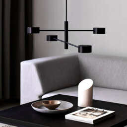 Nordlux Clyde Indoor Living Dining Metal Pendant Ceiling Light In Black (Diam) 8.5Cm - thumbnail 1