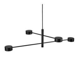 Nordlux Clyde Indoor Living Dining Metal Pendant Ceiling Light In Black (Diam) 8.5Cm - thumbnail 2