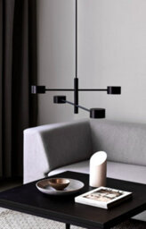 Nordlux Clyde Indoor Living Dining Metal Pendant Ceiling Light In Black (Diam) 8.5Cm - thumbnail 3
