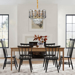 Ledsone Modern Round Crystal Chandeliers Luxury Ceiling Raindrop Pendant Light 28Cm - thumbnail 6