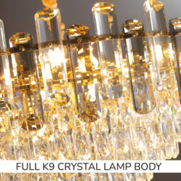 Ledsone Modern Round Crystal Chandeliers Luxury Ceiling Raindrop Pendant Light 28Cm - thumbnail 5