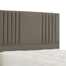 "Urban Textures Luxury 26"" High Milan Boucle Upholstered Bed Headboard - Brown"