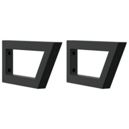 Berkfield Basin Shelf Wall Mounted Steel And Solid Wood Acacia - thumbnail 7