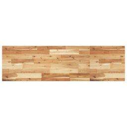 Berkfield Basin Shelf Wall Mounted Steel And Solid Wood Acacia - thumbnail 8