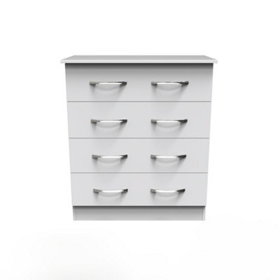 Heddon 4 Drawer Chest In White Matt - image 1
