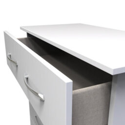Heddon 4 Drawer Chest In White Matt - thumbnail 5