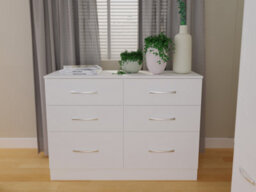 Heddon 4 Drawer Chest In White Matt - thumbnail 7