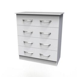 Heddon 4 Drawer Chest In White Matt - thumbnail 3
