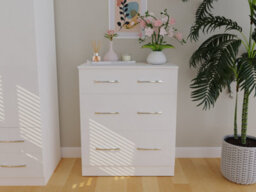 Heddon 4 Drawer Chest In White Matt - thumbnail 9