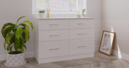 Heddon 4 Drawer Chest In White Matt - thumbnail 8