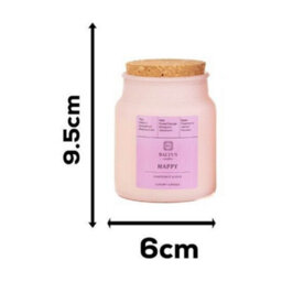 Scented Candle 152G Apothecary Jar Happy Grapefruit Rose Aroma Air Freshener - thumbnail 3