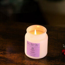 Scented Candle 152G Apothecary Jar Happy Grapefruit Rose Aroma Air Freshener - thumbnail 7