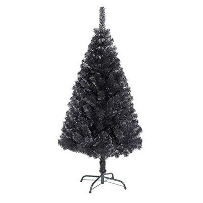 Shatchi Alaskan Pine Christmas Bushy Looking Artificial Tree With Metal Stand Xmas Home Décor, Pvc, 5Ft/150Cm