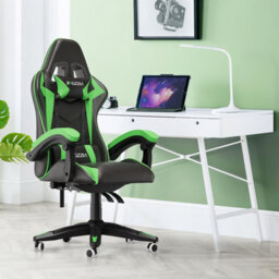 Onemill Ergonomic Gaming And Office Chair With Adjustable Features, Lumbar Support, And Stylish Color Options(Black-Green) - thumbnail 1